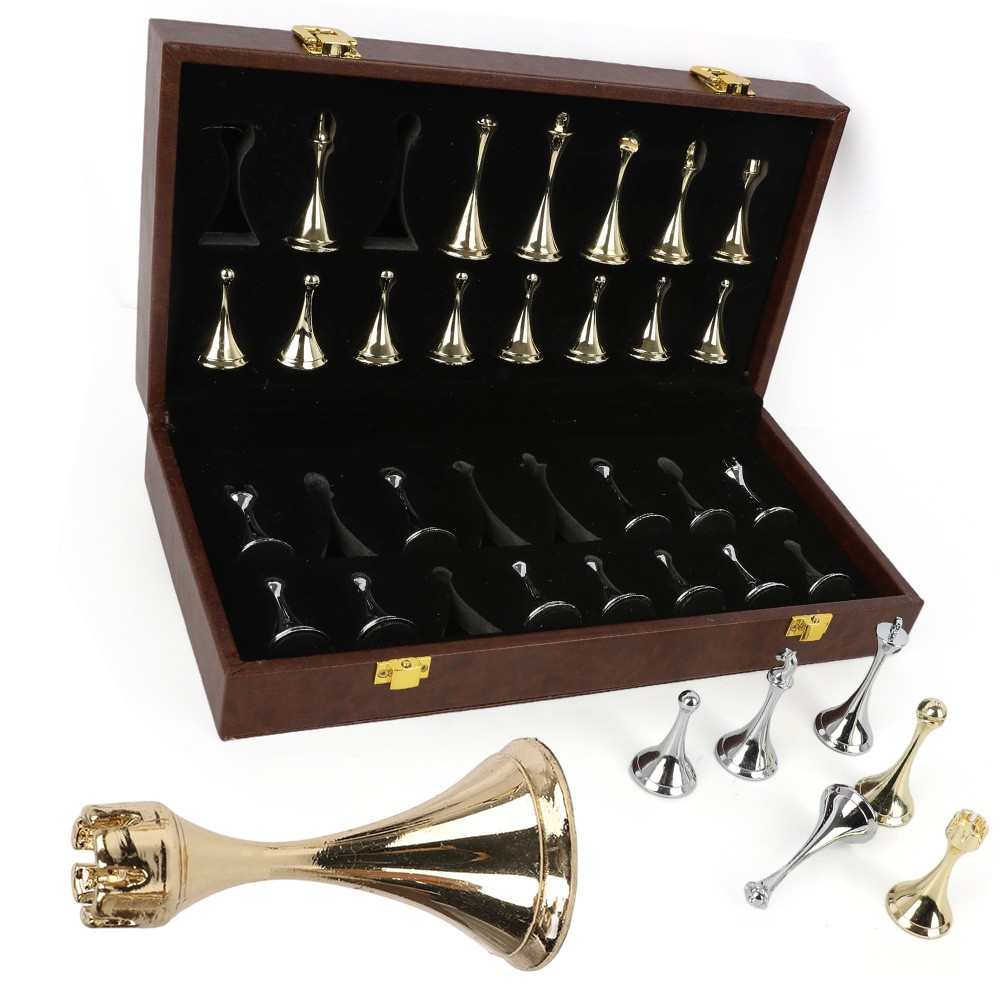 Portable Magnetic Travel Chess Set Folding Board Wooden Box Game Entertainment