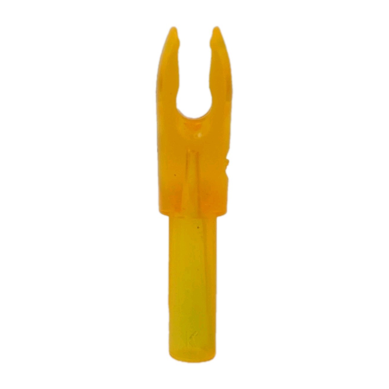 50 Count Bohning G 4mm Arrow F Nocks: Micro. 166": Clear Fluorescent Orange NOS