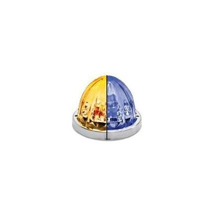 TRUX TLED-WTAB Clearance / Marker Light Clear Lens, Amber/Blue Led, Star Burst W