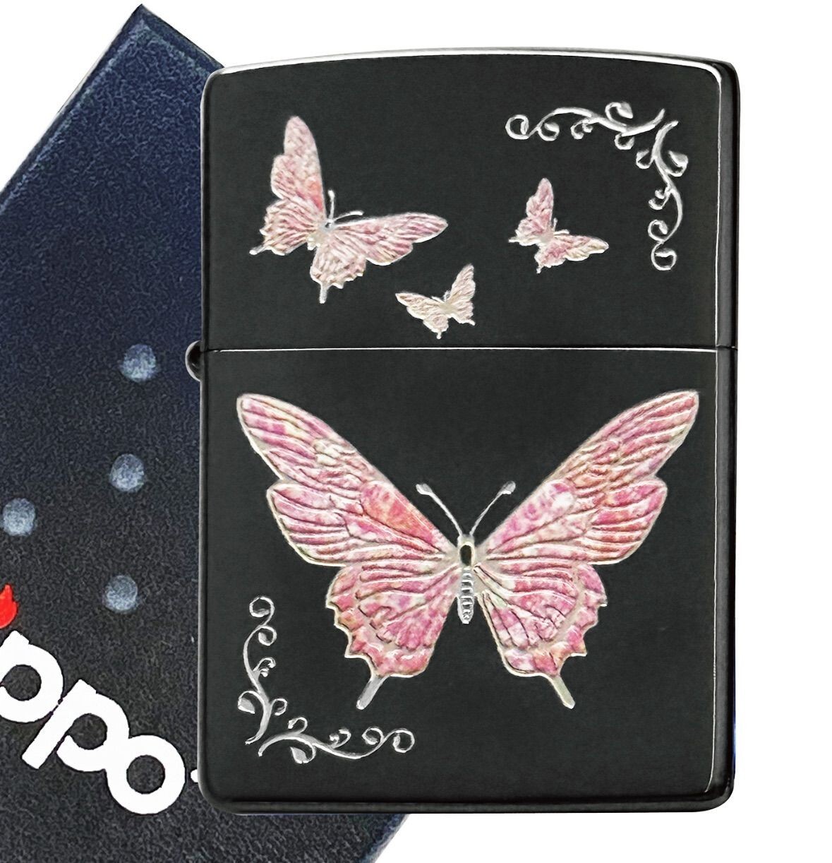 Zippo Butterfly 2BKP-BT Pink Regular Lighter Japan