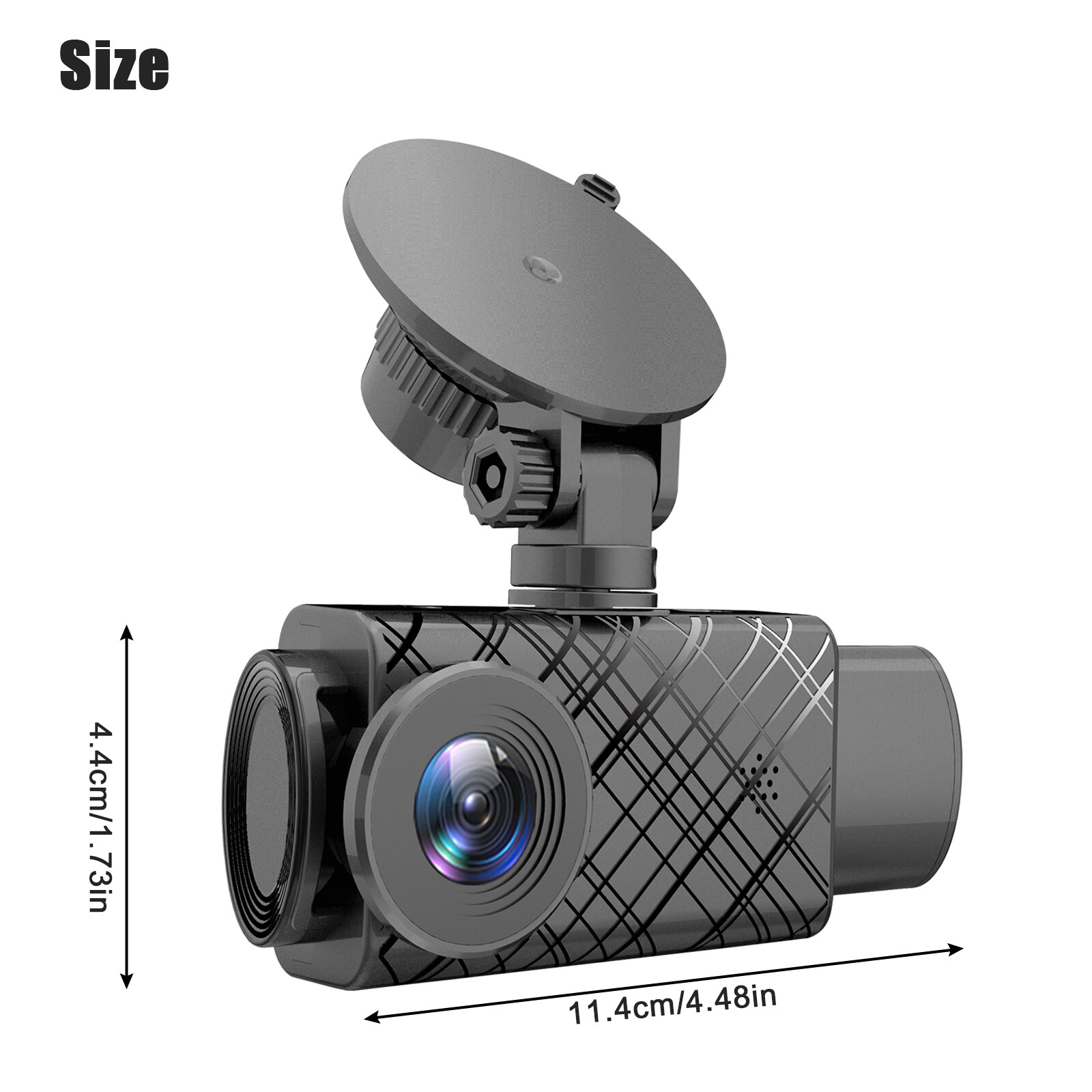 HD 1080P 3Lens Car DVR Dash Cam Camera Video Recorder G-Sensor 170° Night Vision