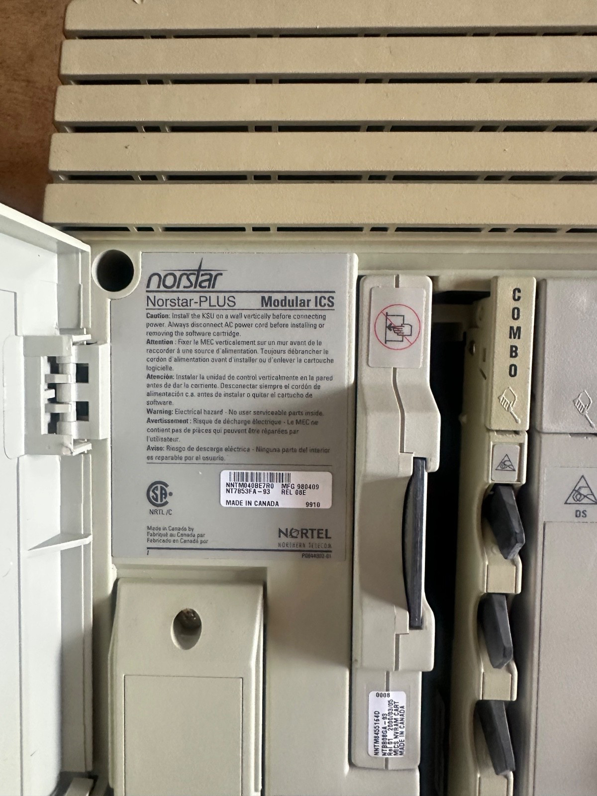 Meridian Northern Telecom Norstar Plus Modular Ice
