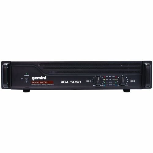 Gemini XGA-5000 Professional Audio Equipment 2 Channel 5000 Watt Power Amplifier