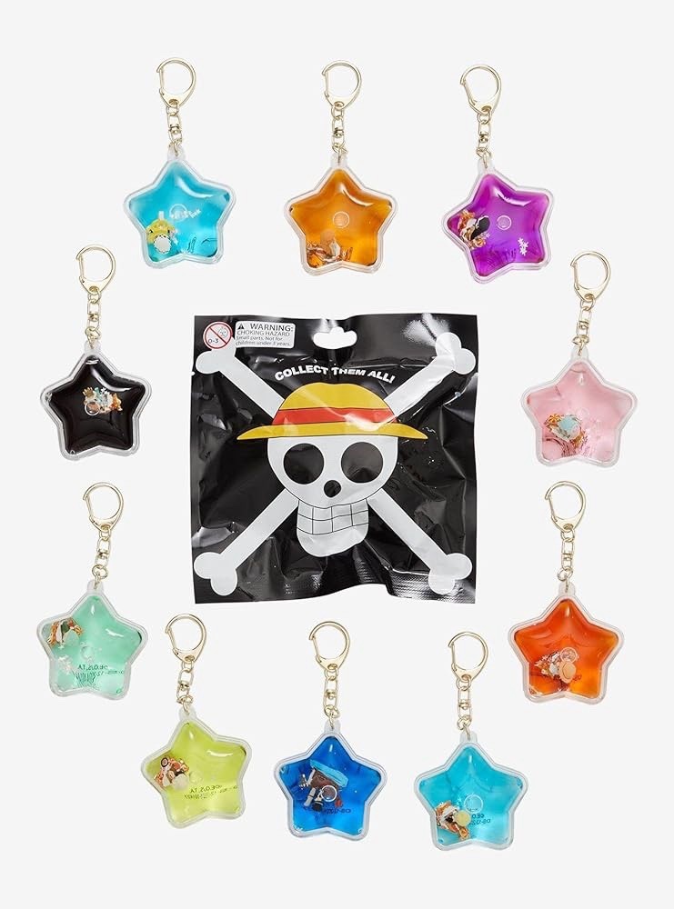 TSUNAMEEZ ONE PIECE LIQUID KEYCHAIN BLIND BAG - YOU CHOOSE!
