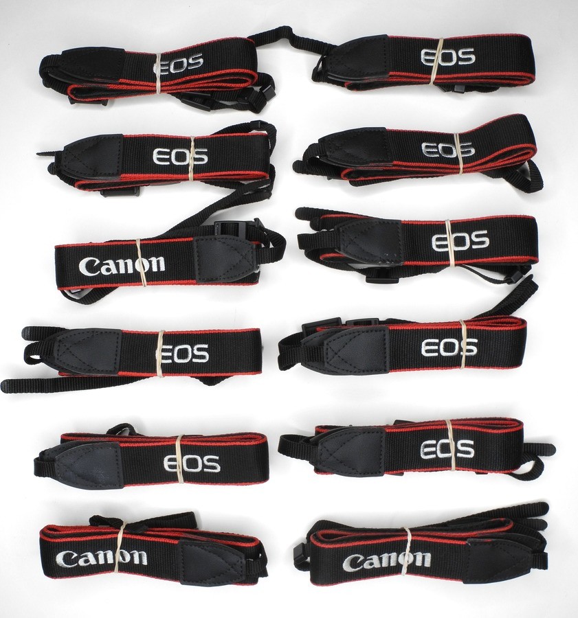 Lot Of 12x Canon EOS EW-400D Genuine 1 3/16" Camera Neck Straps