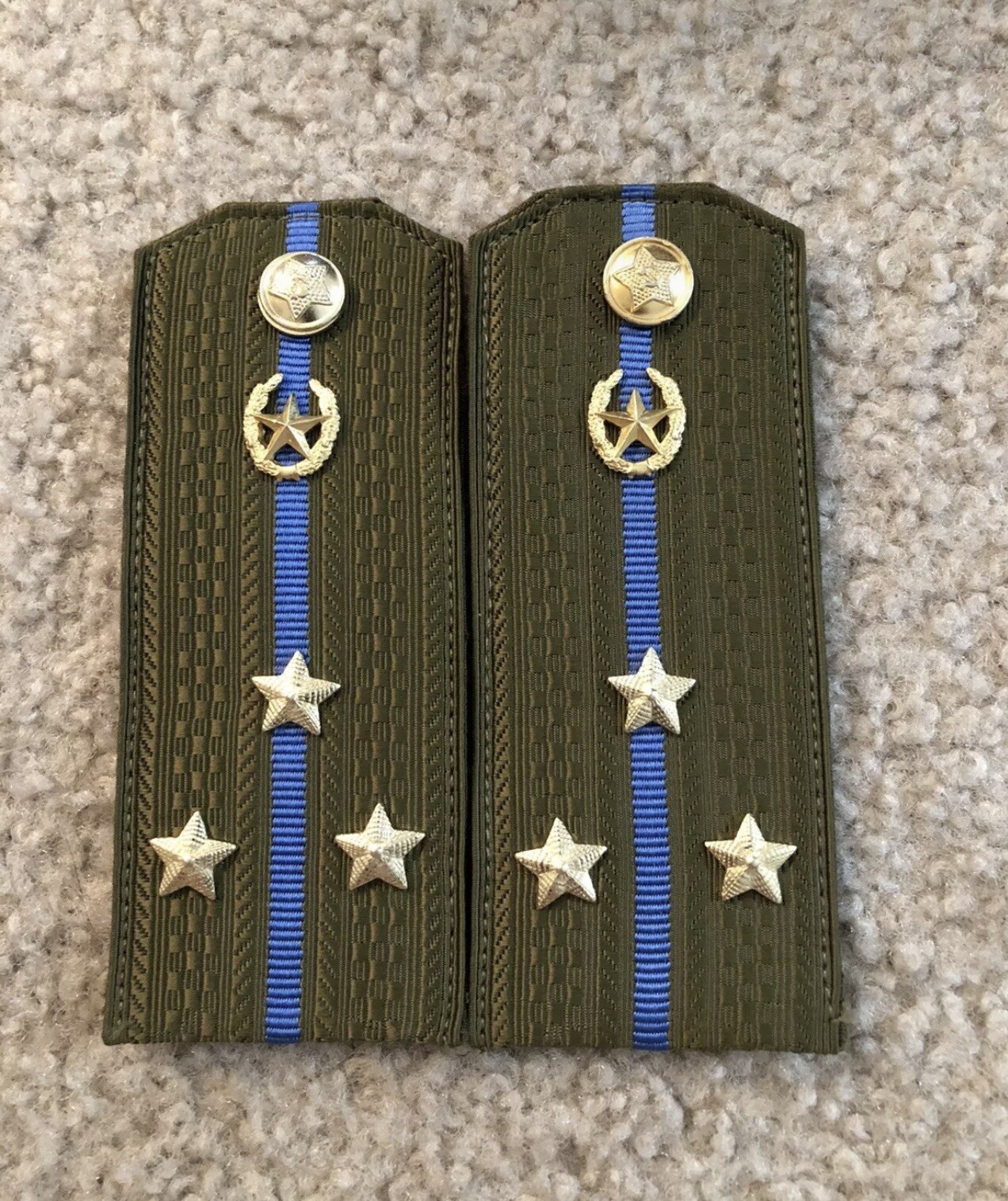 Soviet epaulets of the KGB senior lieutenant.  original.  new