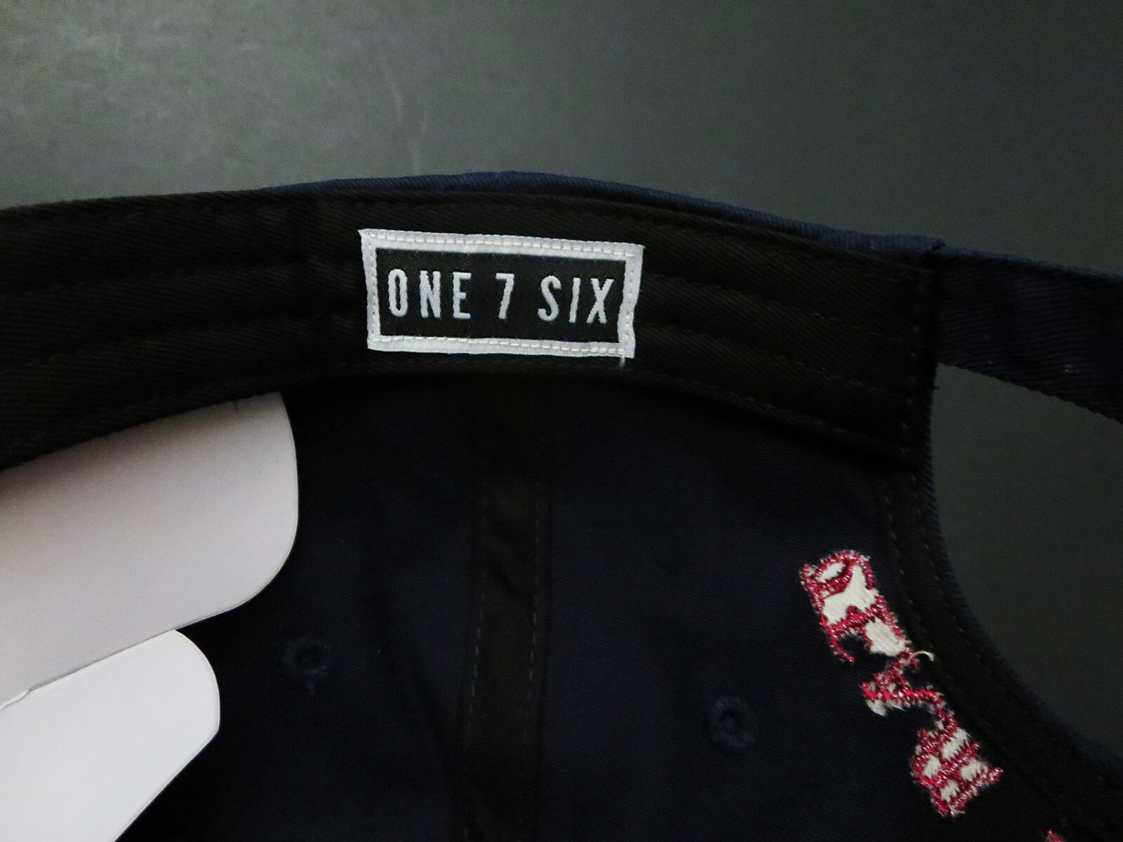 ONE7SIX REDMAN TEAM FIRST SOF SPECIAL OPS NAVY & RED DAD HAT ONE 7 SIX O7S
