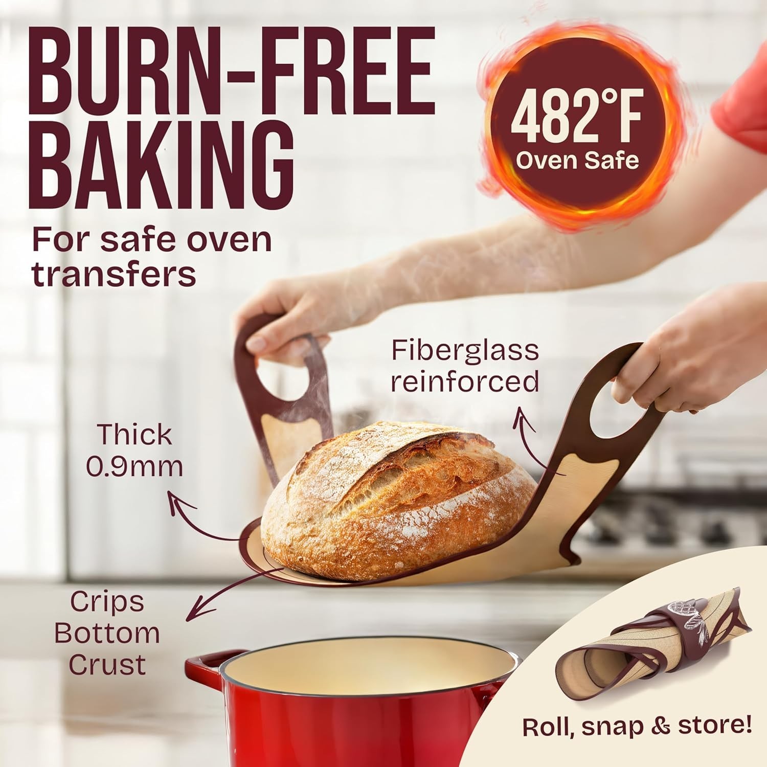 Artisan Bread Baking Set: Rattan Basket & Sourdough Jar