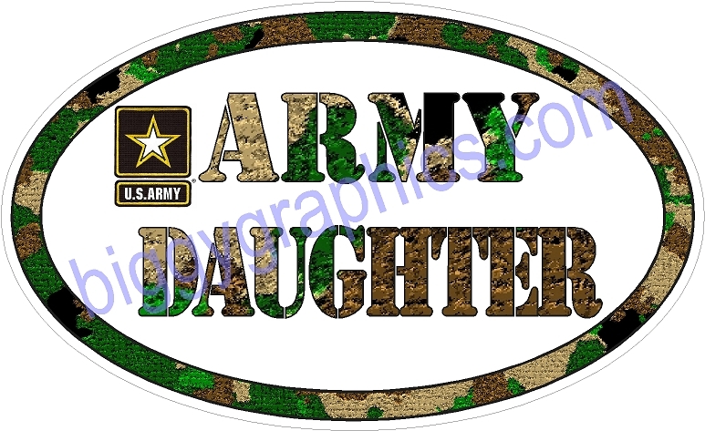 ARMY DAUGHTER  VINYL DECAL