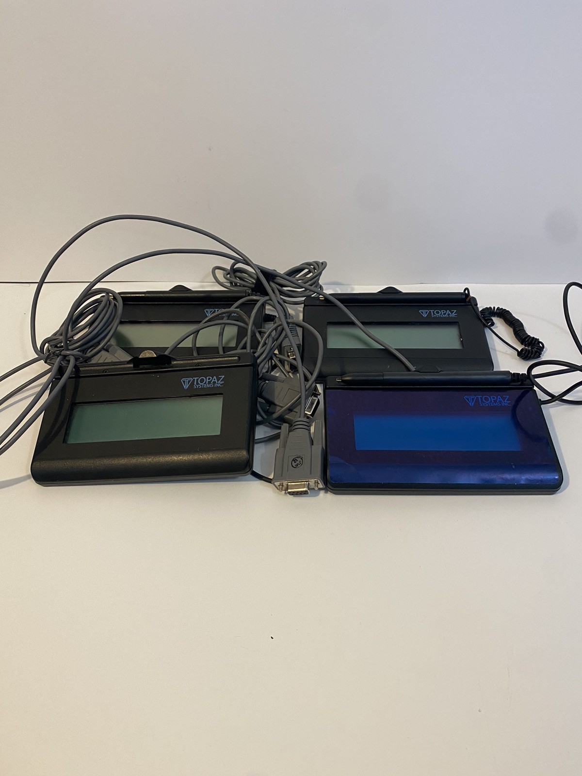 Lot of 4 Topaz T-LBK462-B-R  LCD Signature Pad (For parts)
