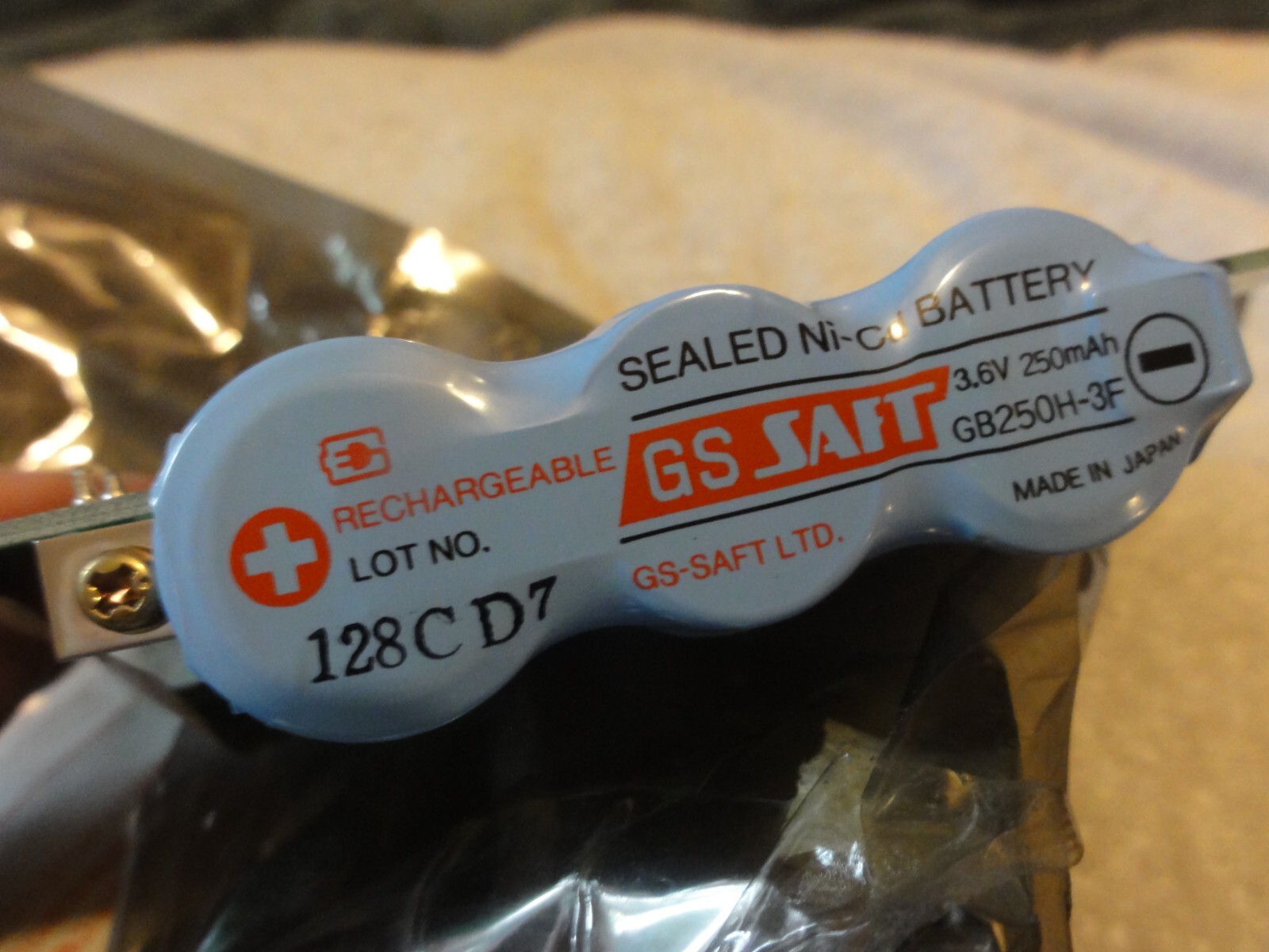 Control PCB circuit board GS Saft ni-cd 3.6v Battery Module Model MC-062 REA 9