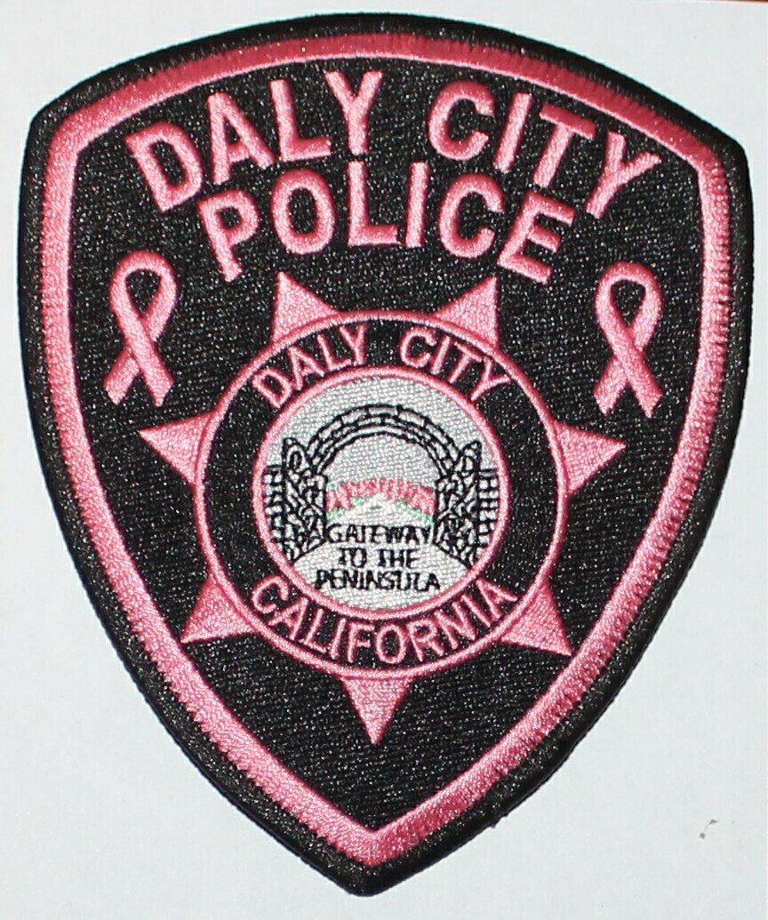 DALY CITY POLICE San Mateo Co California PD Breast Cancer Awareness Pink patch