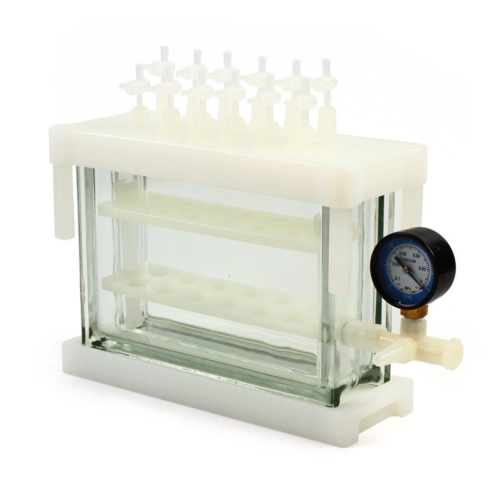 12 Position Solid Phase Extraction Vacuum SPE Manifold Chamber For Lab Testing