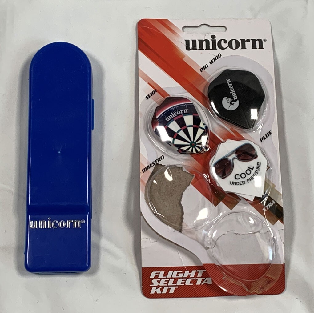Unicorn Soft Tip Darts Flights Case Accessories Lot