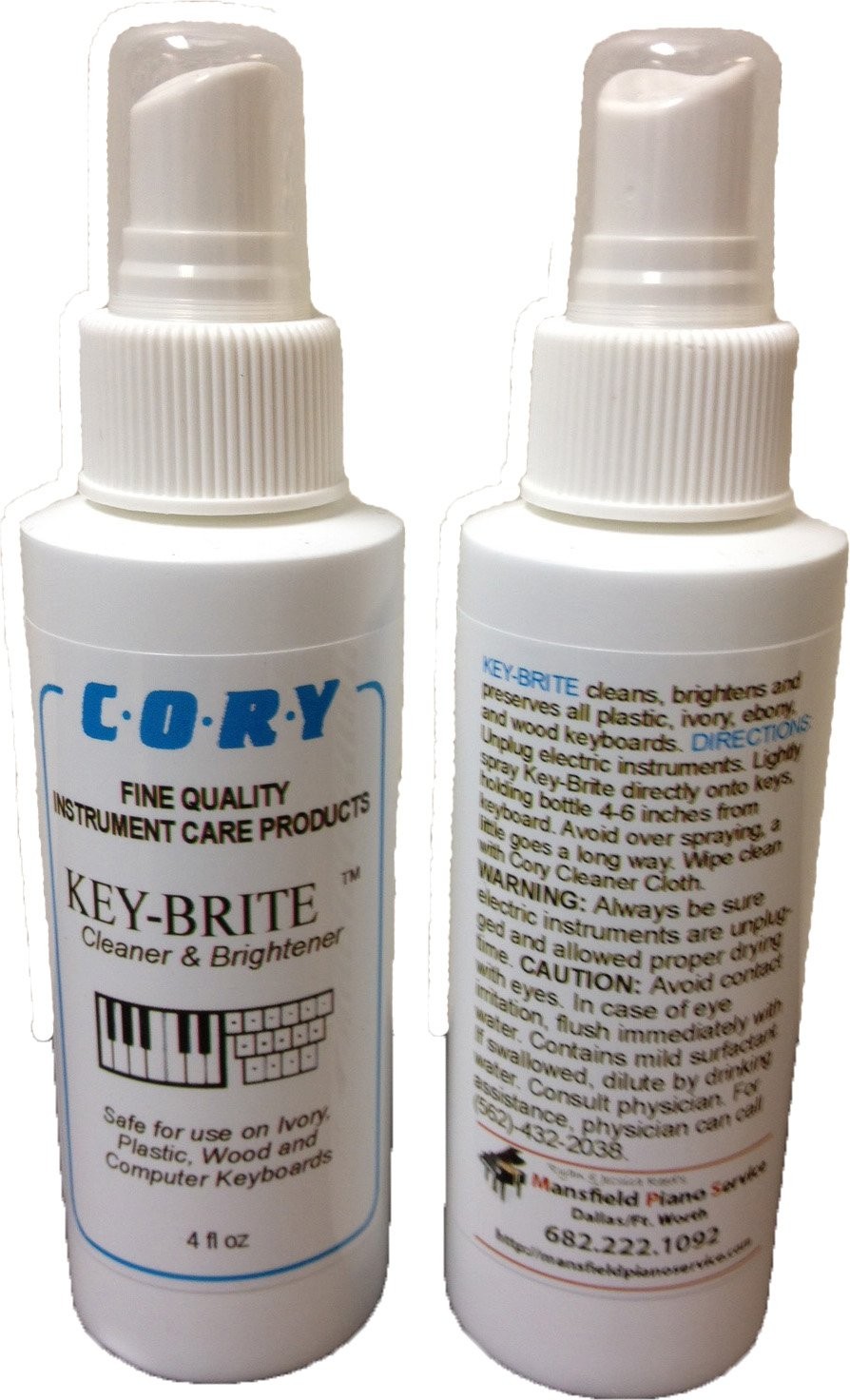 Key-Brite Piano Key Cleaner 4 oz by Cory, Distributed by A Fully Authorized C...