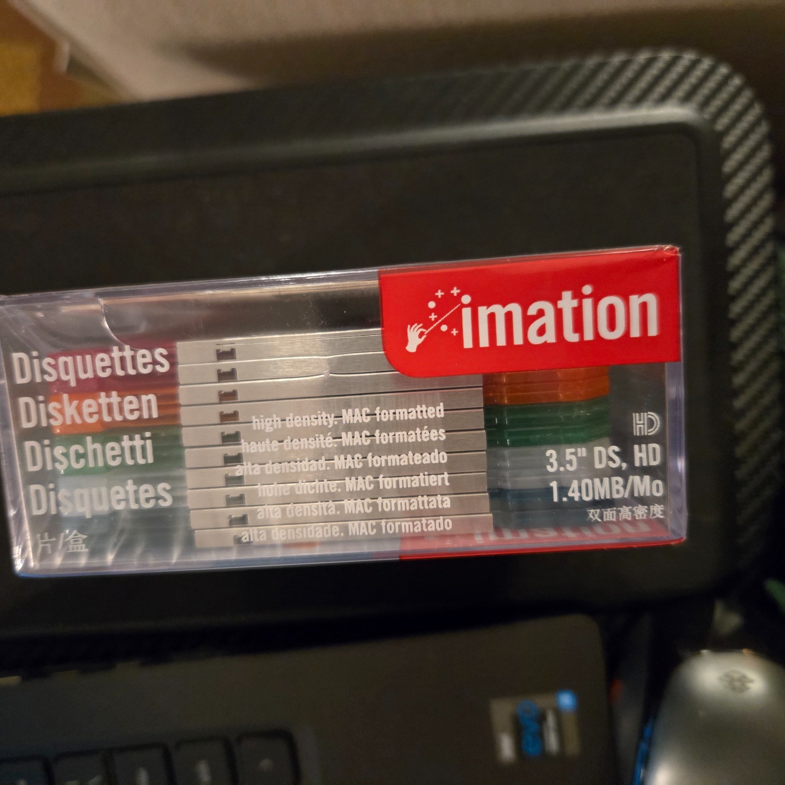 Imation Neon Diskettes 1.40MB MAC formatted 2HD/10 Pack