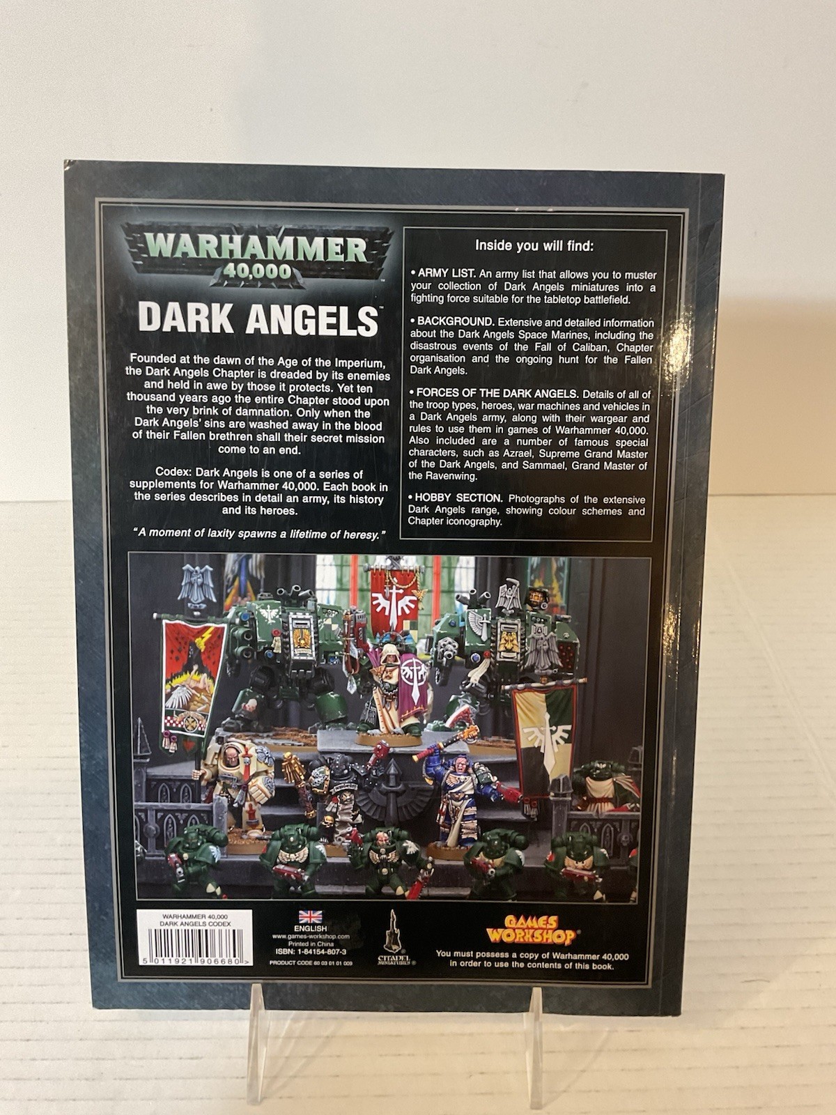 Warhammer 40,000 Dark Angels Codex 4th Edition