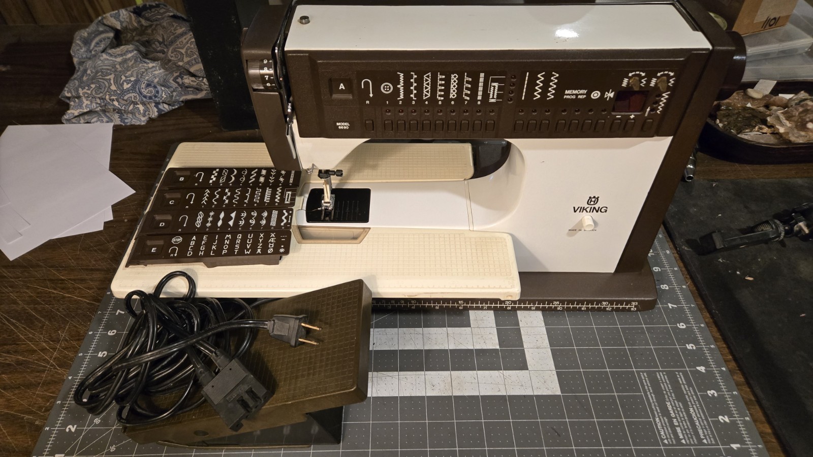 Husqvarna Sewing Machine 6690 6000 Series Restored Fully Functional Embroidery