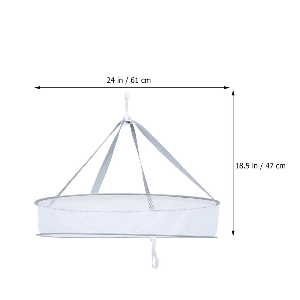 Hanging Drying Laundry Rack Meat Net Sweater Dryer Rack Net Mesh Clothes Basket