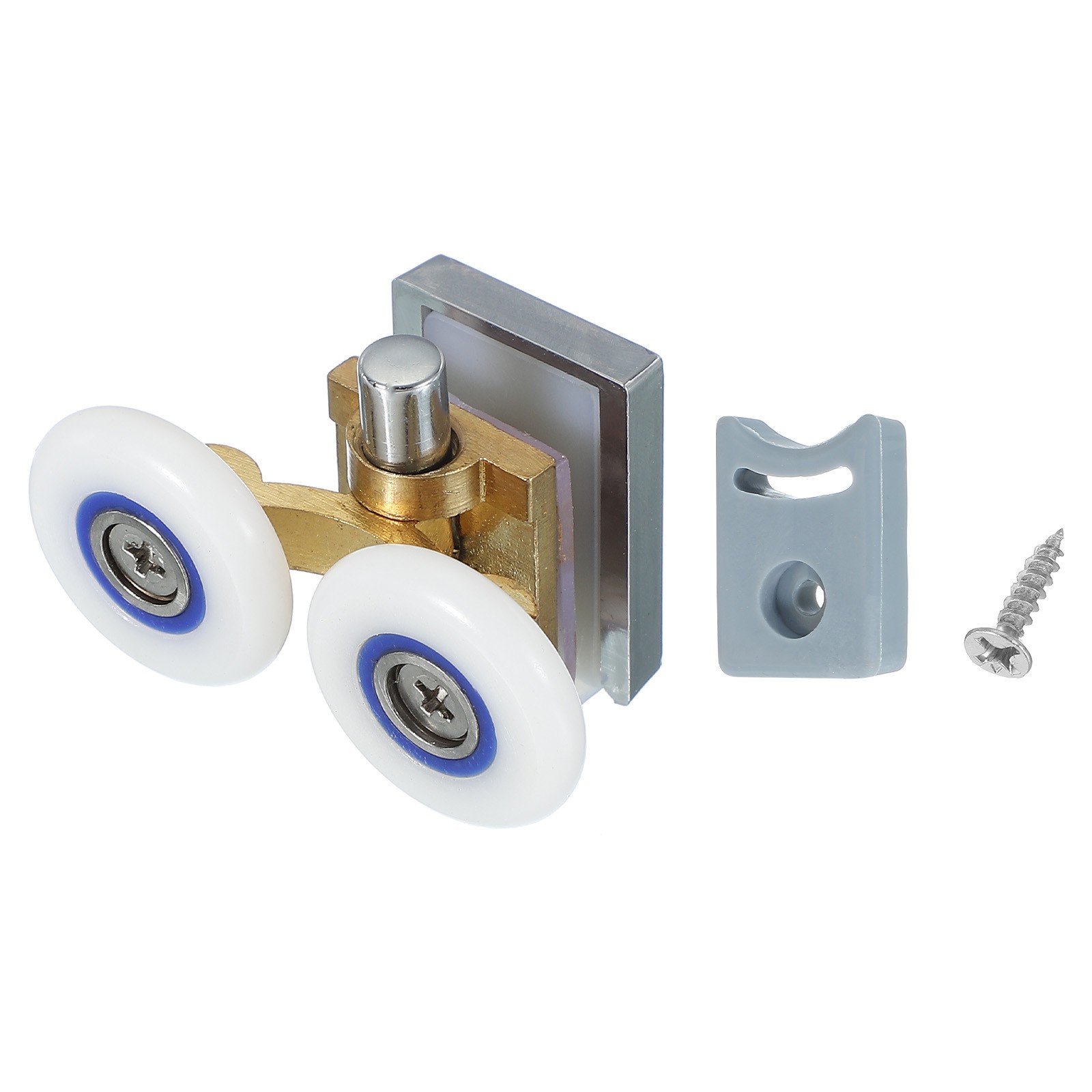 26mm Double Shower Door Rollers Copper Bottom Wheels Copper Tone]