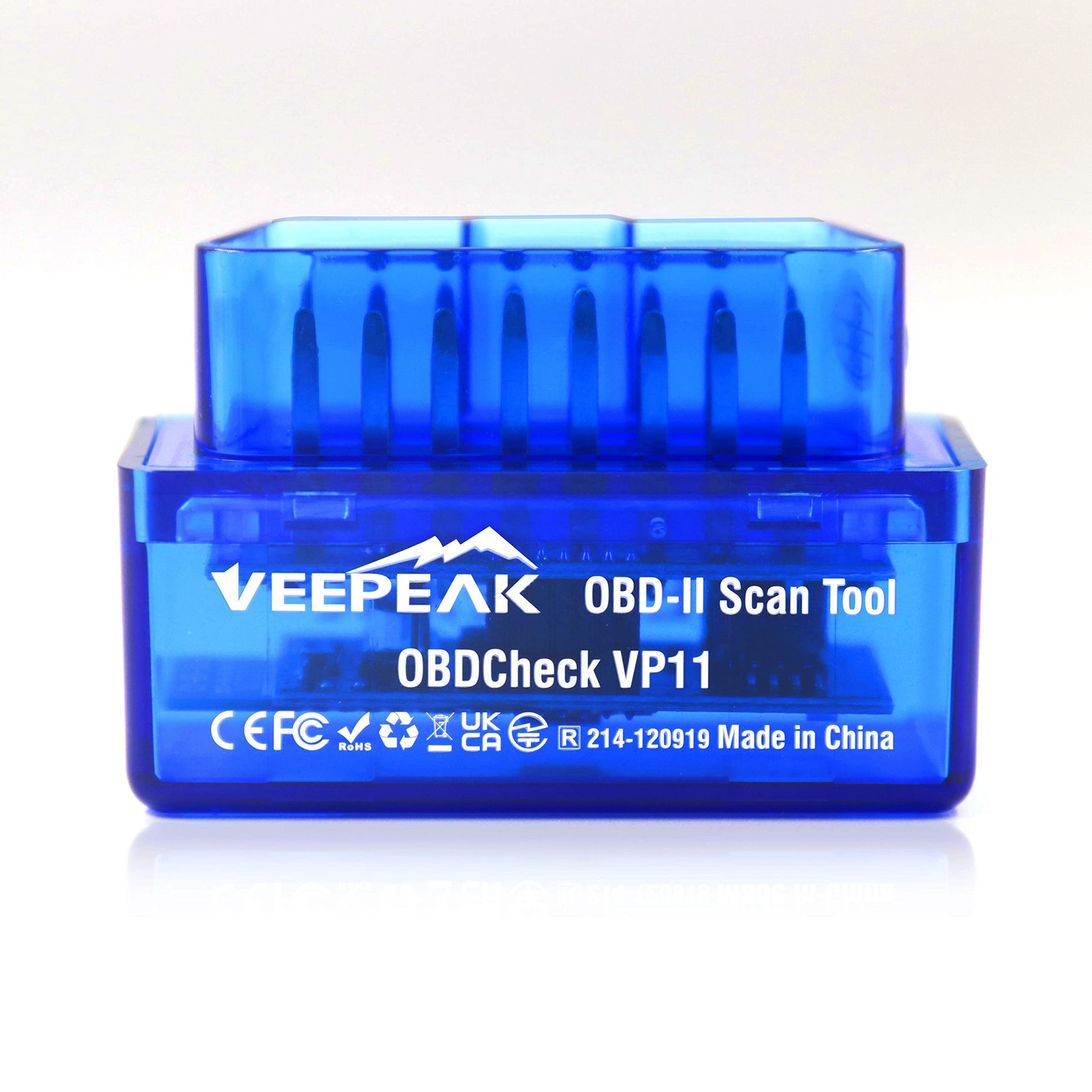 Veepeak Mini Bluetooth OBD2 Scanner for 3.0 Android ONLY, Blue