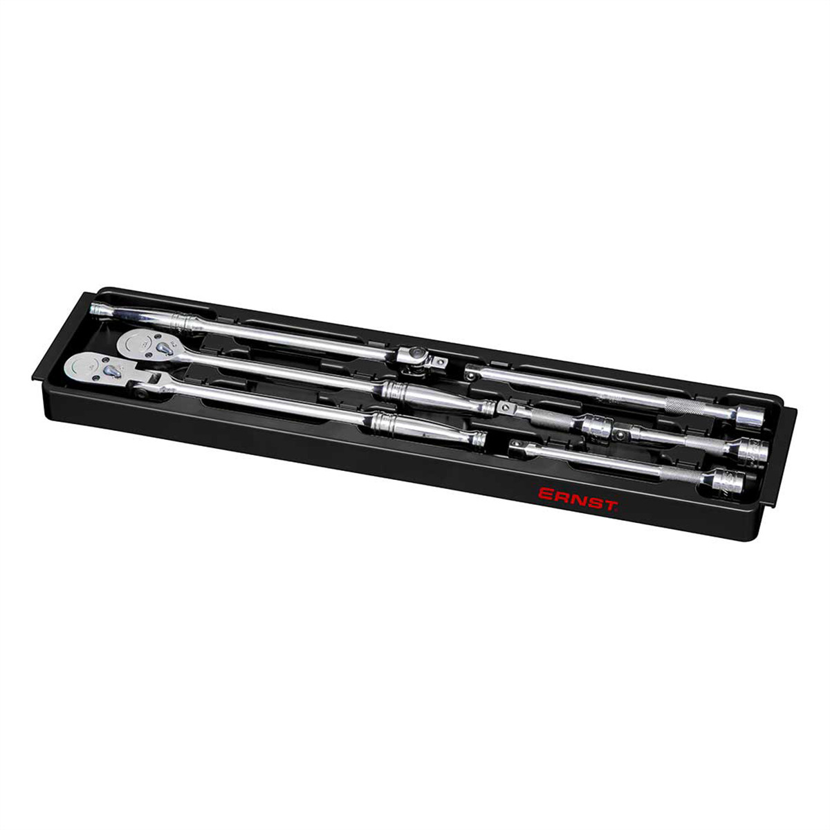 Ernst Mfg. 3/8” Ratchet and Extension Tray - Black