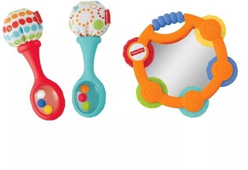 Fisher Price - Tambourine & Maracas Gift Pack [New Toy] Kids Musical Instrumen