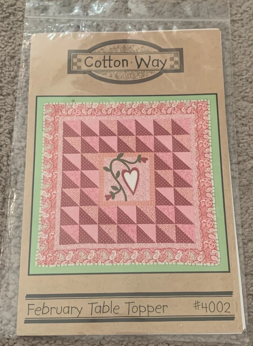 Cotton Way February Table Topper #4002 Pattern