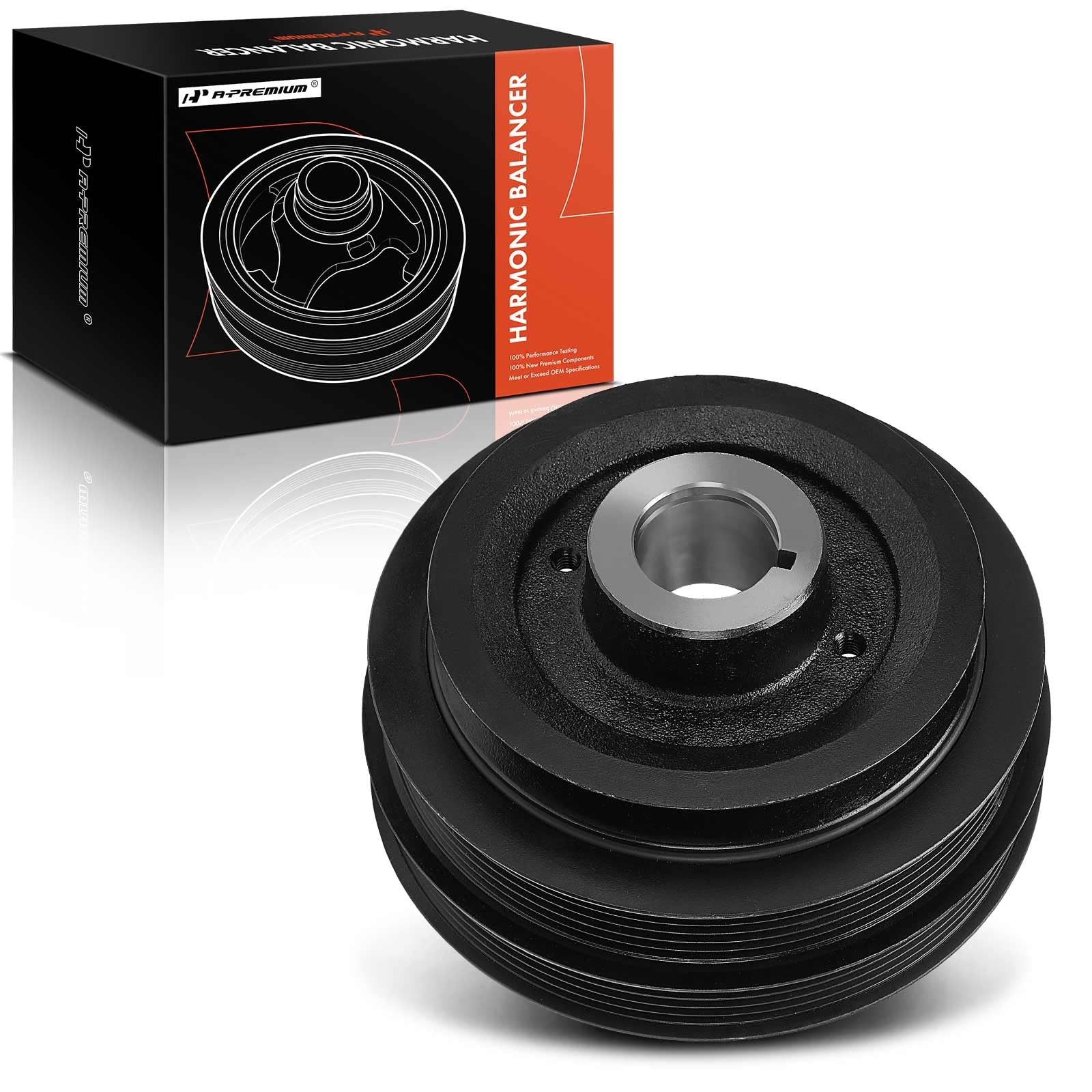 A-Premium Engine Harmonic Balancer Crankshaft Pulley Compatible with Nissan