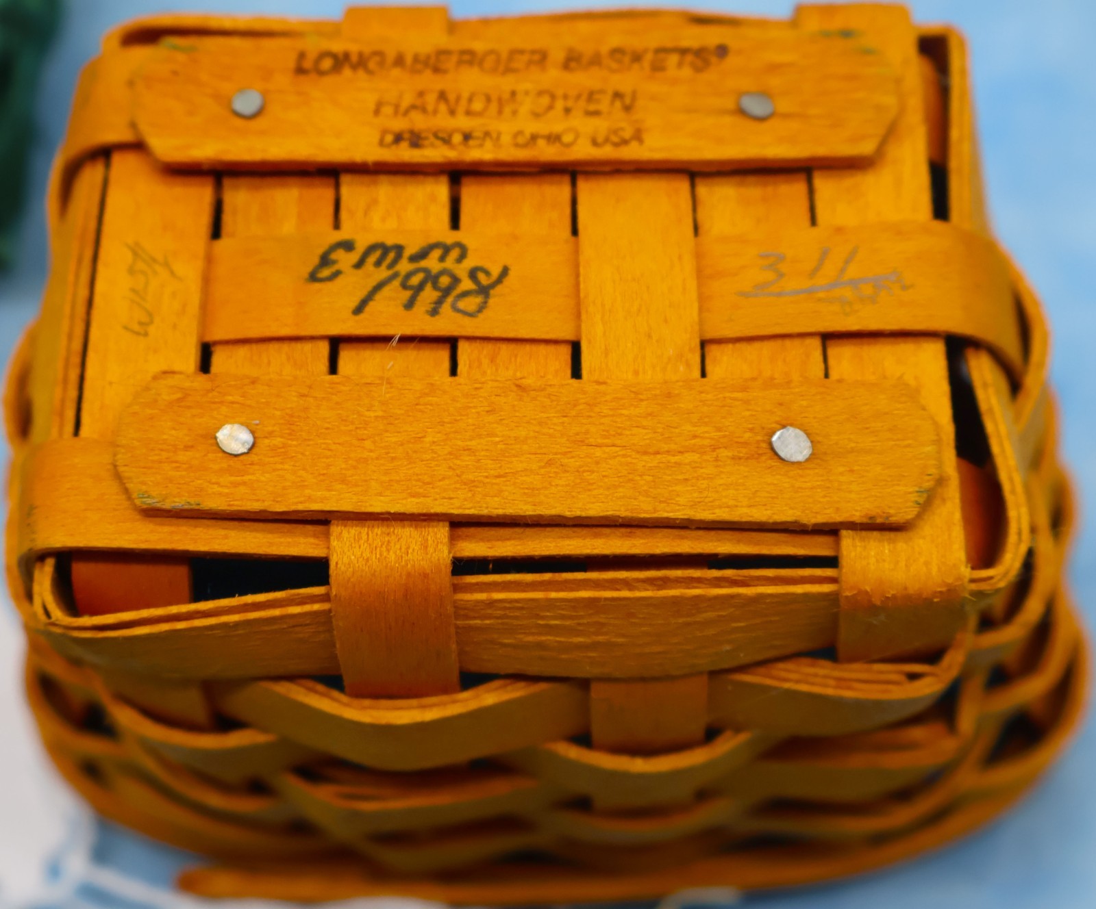 Longaberger 1998 Hostess Appreciation Basket Liner Protector