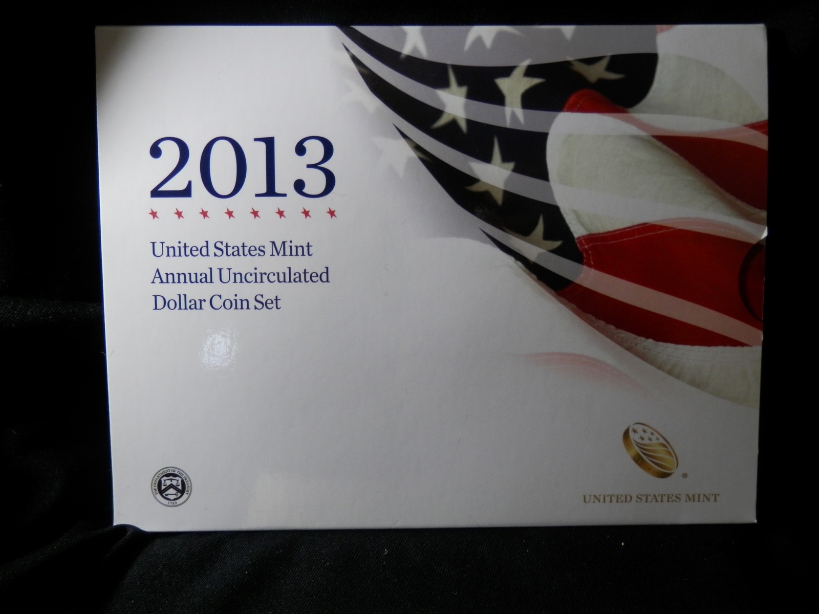 2013 US MINT ANNUAL UNCIRCULATED DOLLAR SET 6 COINS IN OGP WITH COA 1 oz Silver