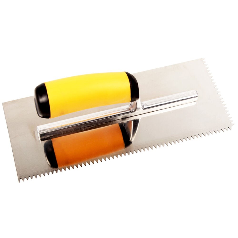 Master Wholesale Top-Notch Stainless Steel V-Notch Trowel w/ Comfort Grip Han...