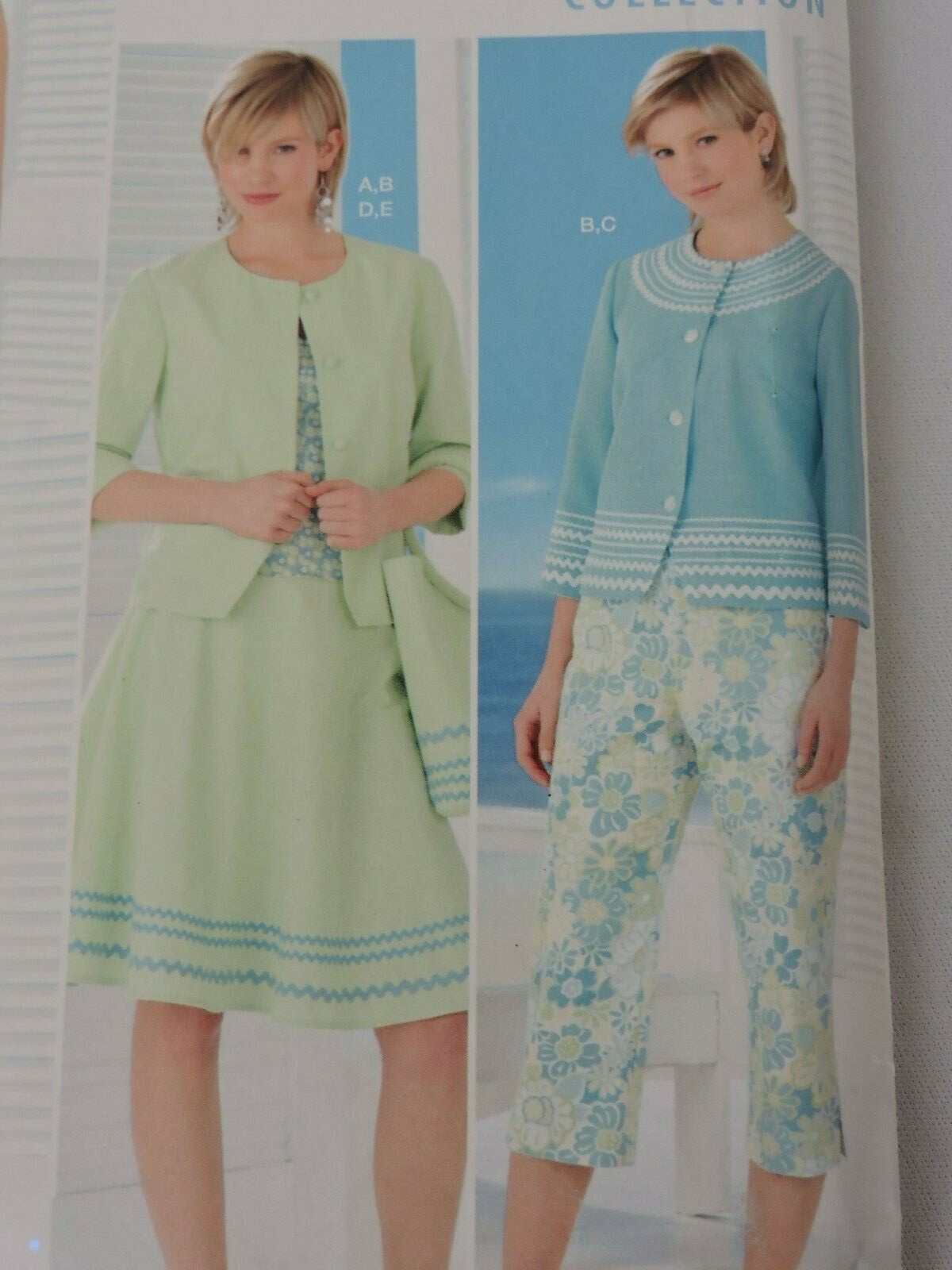 Simplicity Sewing Pattern 0557 Threads Collection Top Jacket Skirt Capris Pants
