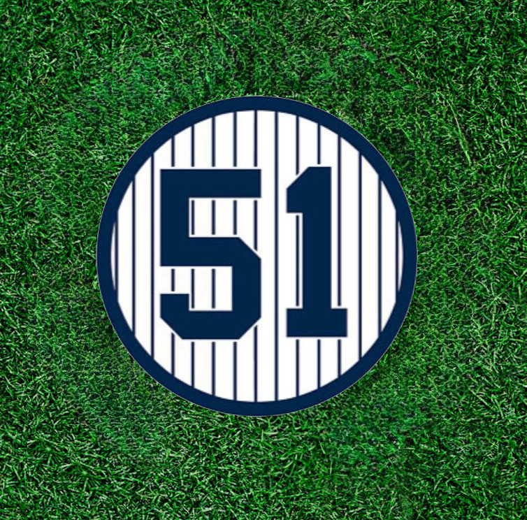 Yankees Bernie Williams #51 100% waterproof vinyl sticker decal - several sizes