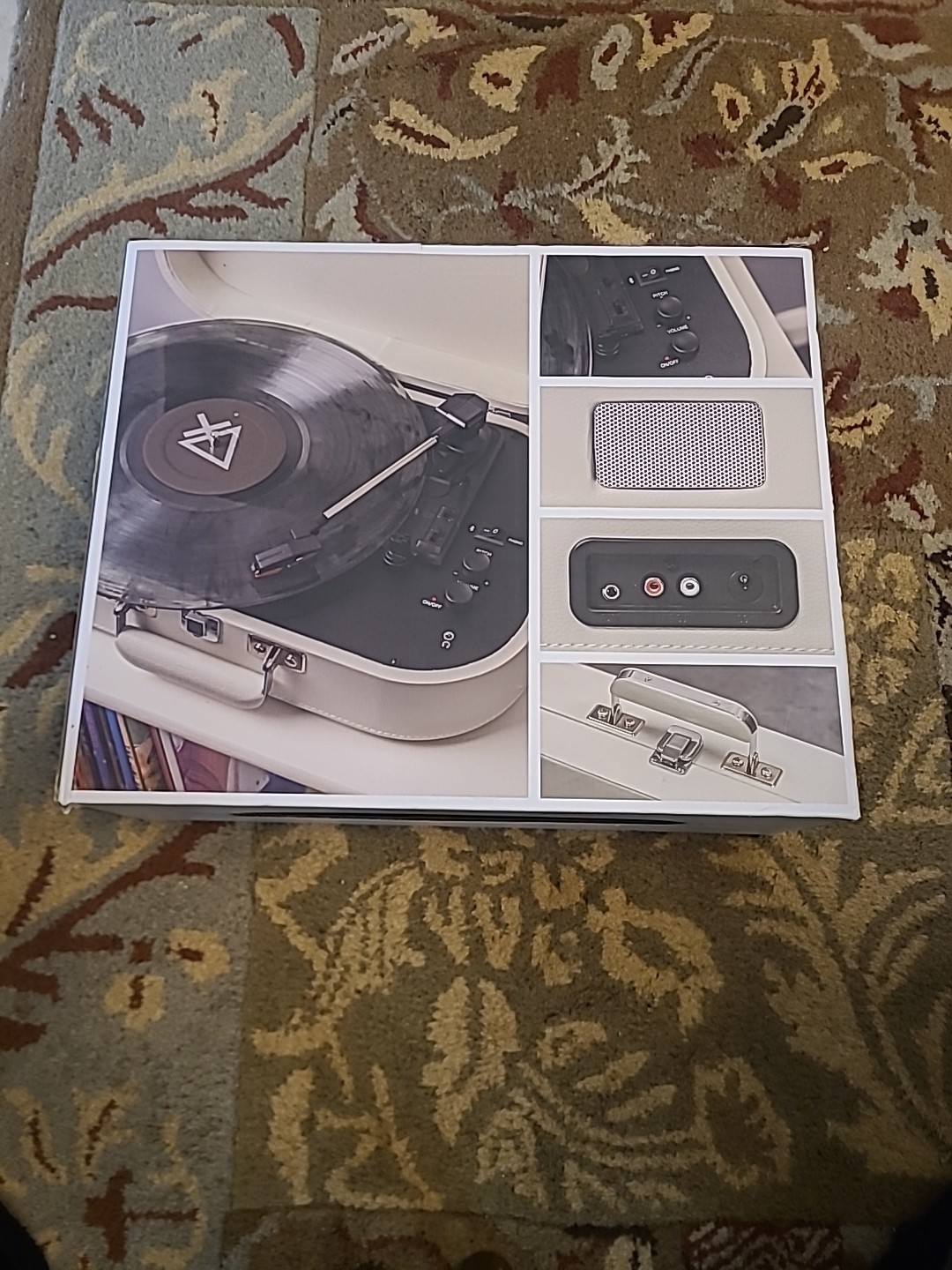 Crosley Discovery Cream Bluetooth Portable 3Speed Turntable