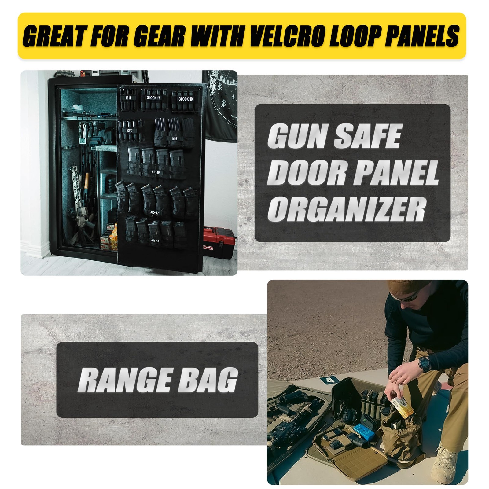 CLTAC Magazine Holder Insert Pouch Elastic Holster for Universal Single 9mm