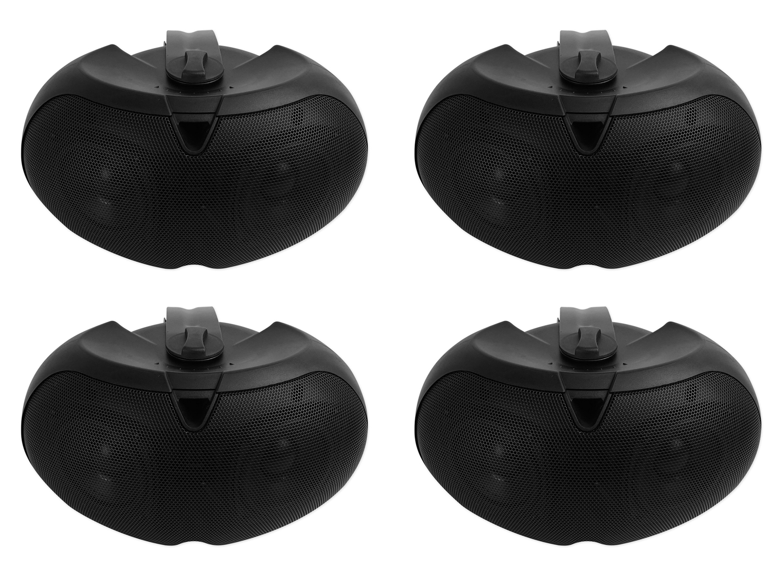 4 Rockville D4-8 Black Dual 4" Swivel Indoor/Outdoor Patio Speakers 4 Restaurant