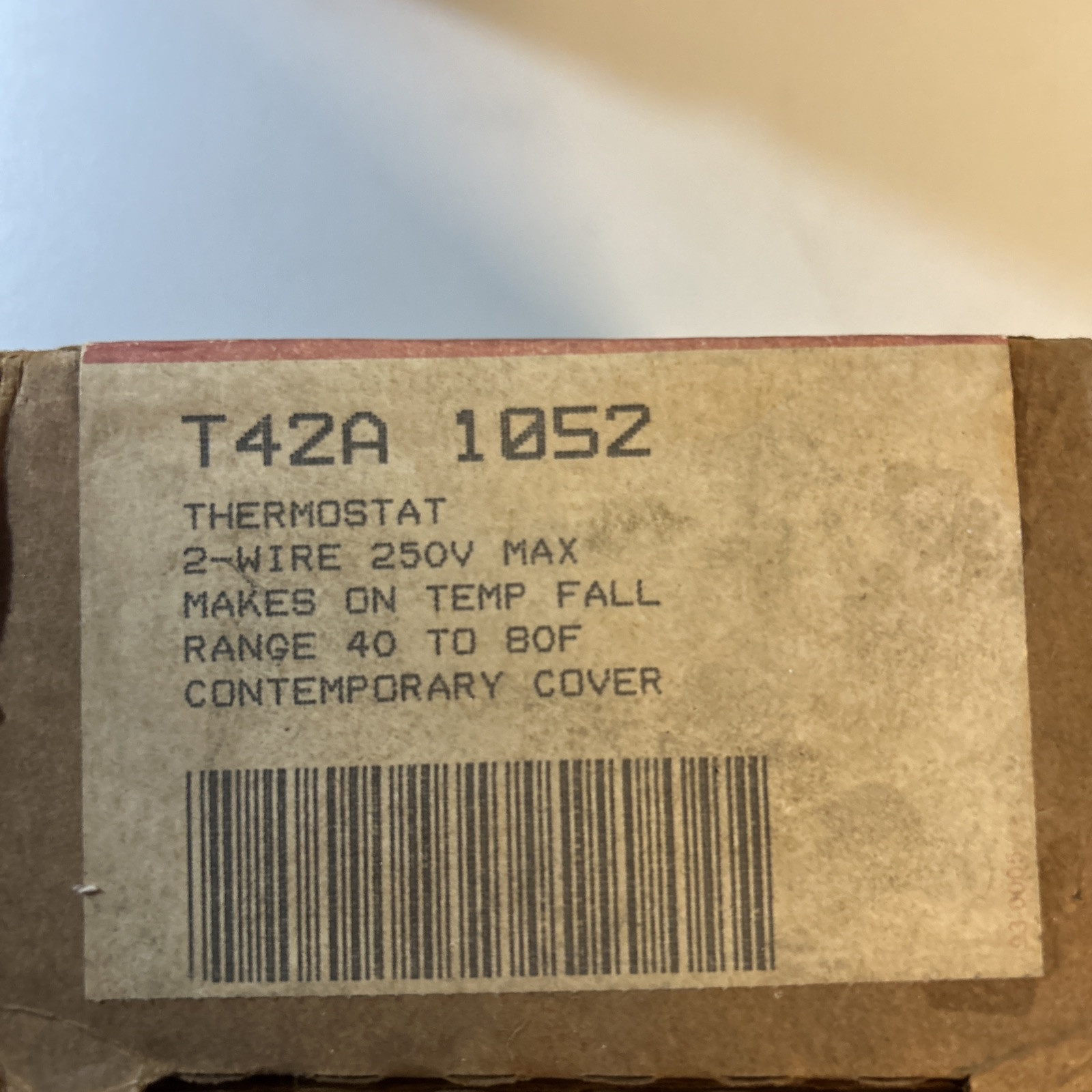 Honeywell T42A1052 Thermostat New Old Stock