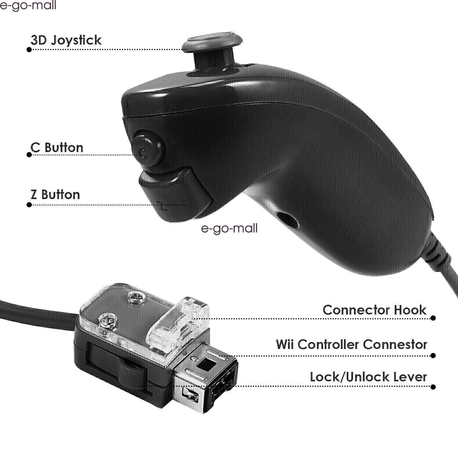Built-in Motion Plus Wii Remote & Nunchuck Controller for Wii Wii U Console