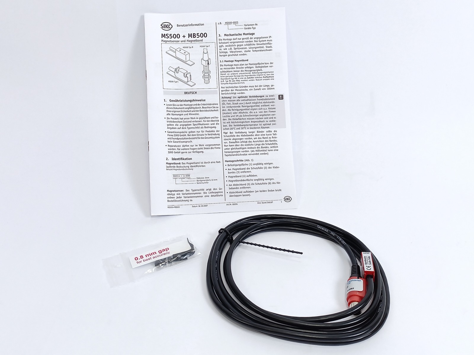 SIKO MS500-0002 Magnetic Sensor W/ 2M Cable
