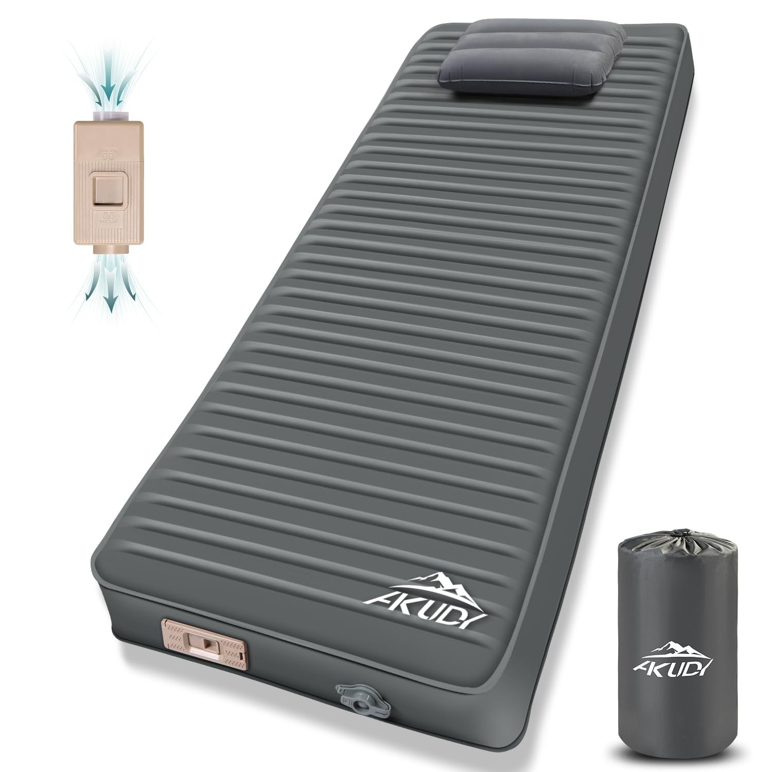 Self Inflating Sleeping Pad with Electric Pump