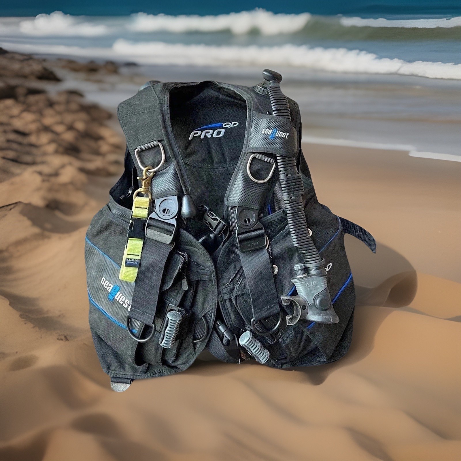 Aqua Lung SeaQuest Pro QD Diving Vest Adult Size L **SEE PHOTOS FOR DETAILS**