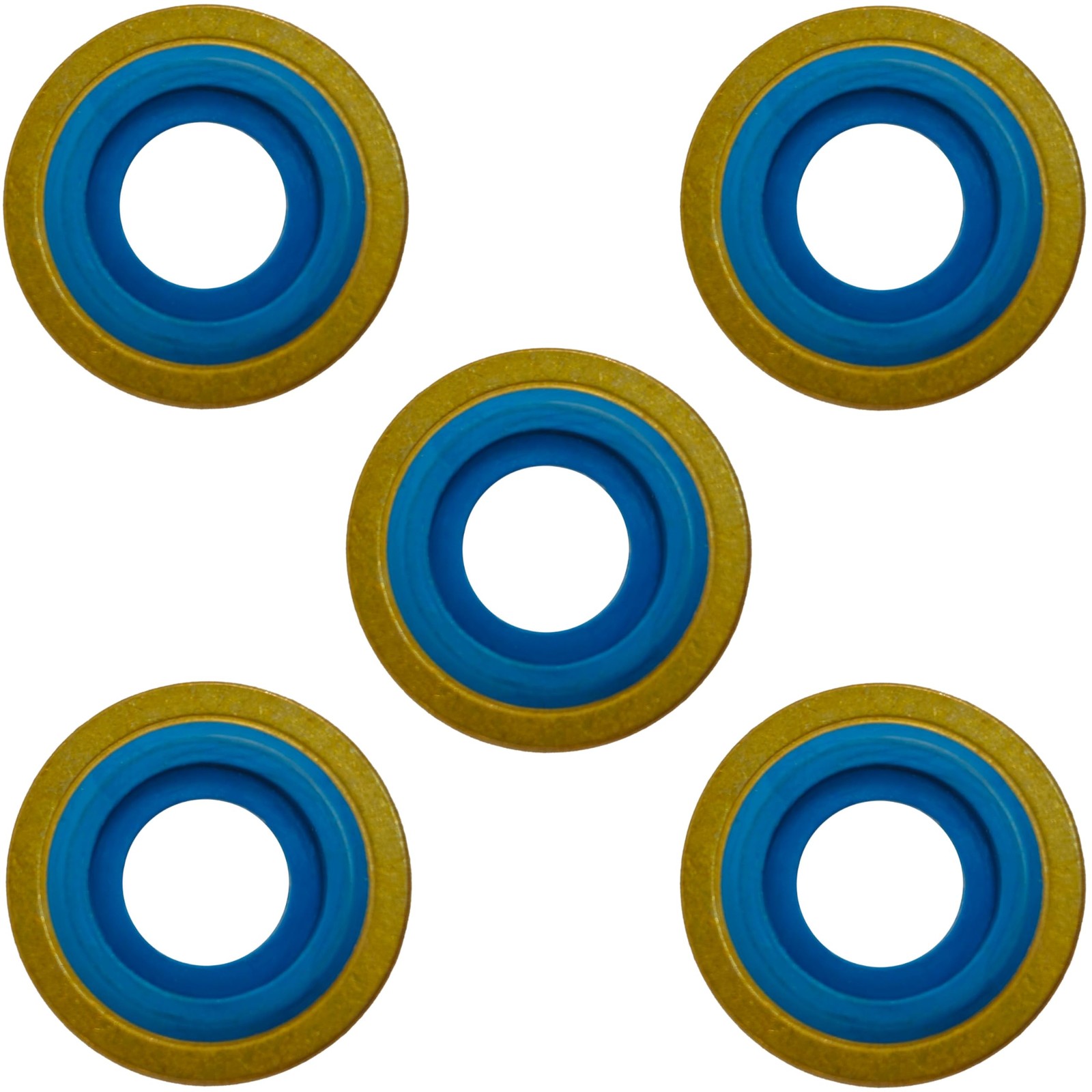 Premium Blue Viton Oxygen Regulator Yoke Washer Seals 5Pack