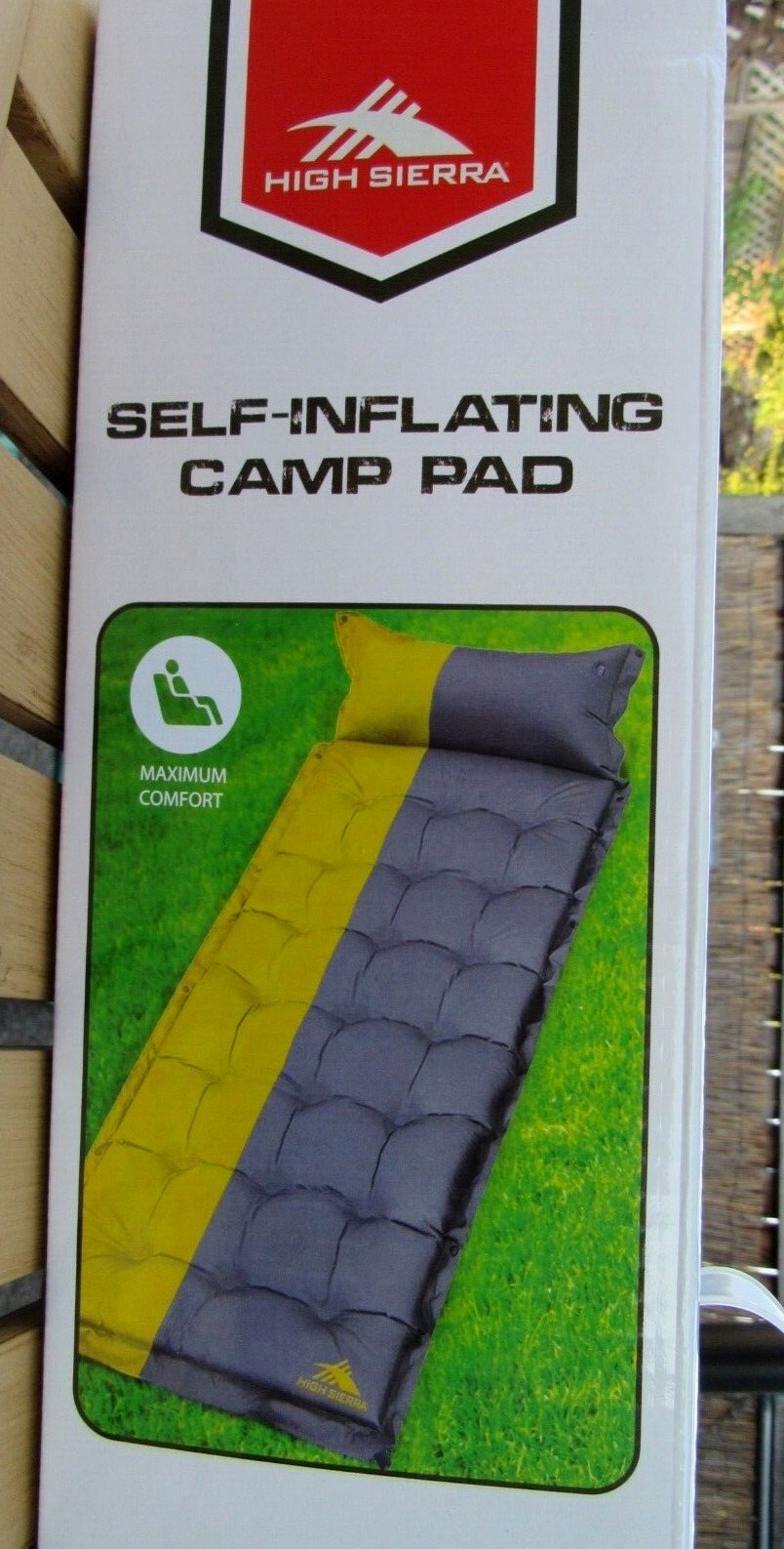 High Sierra Self Inflating Camping Mat Pad 74"x24"x1.2" Lightweight Waterproof