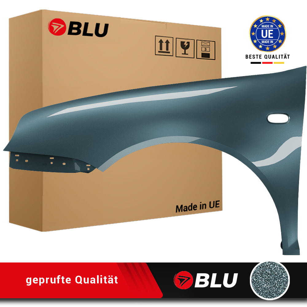 Fender for VW Golf IV 4 LD5X left blue 97-06 front painted new galvanized