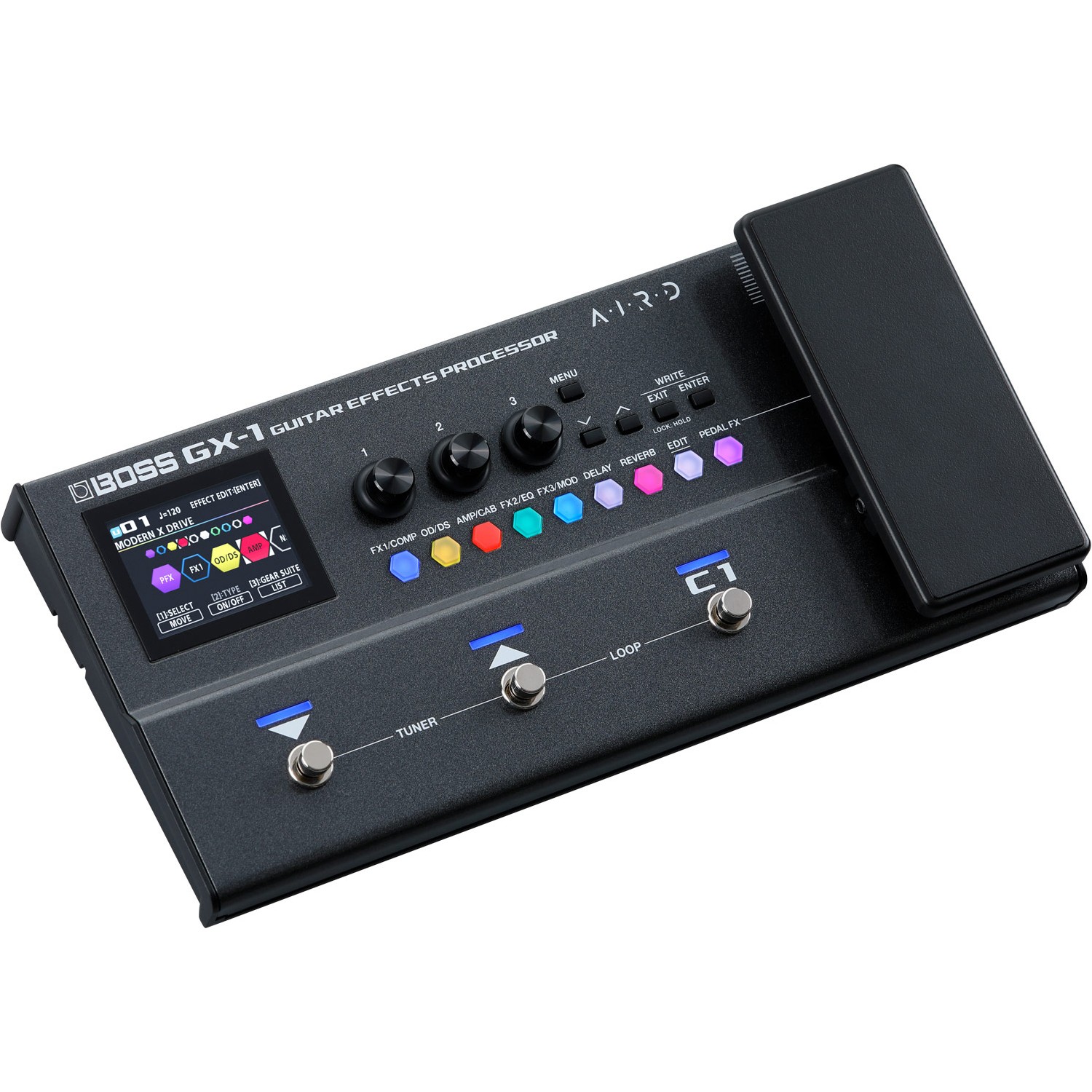 BOSS GX-1 Guitar Amp Modeler & Multi-Effects Processor Pedal, Bluetooth & USB-C