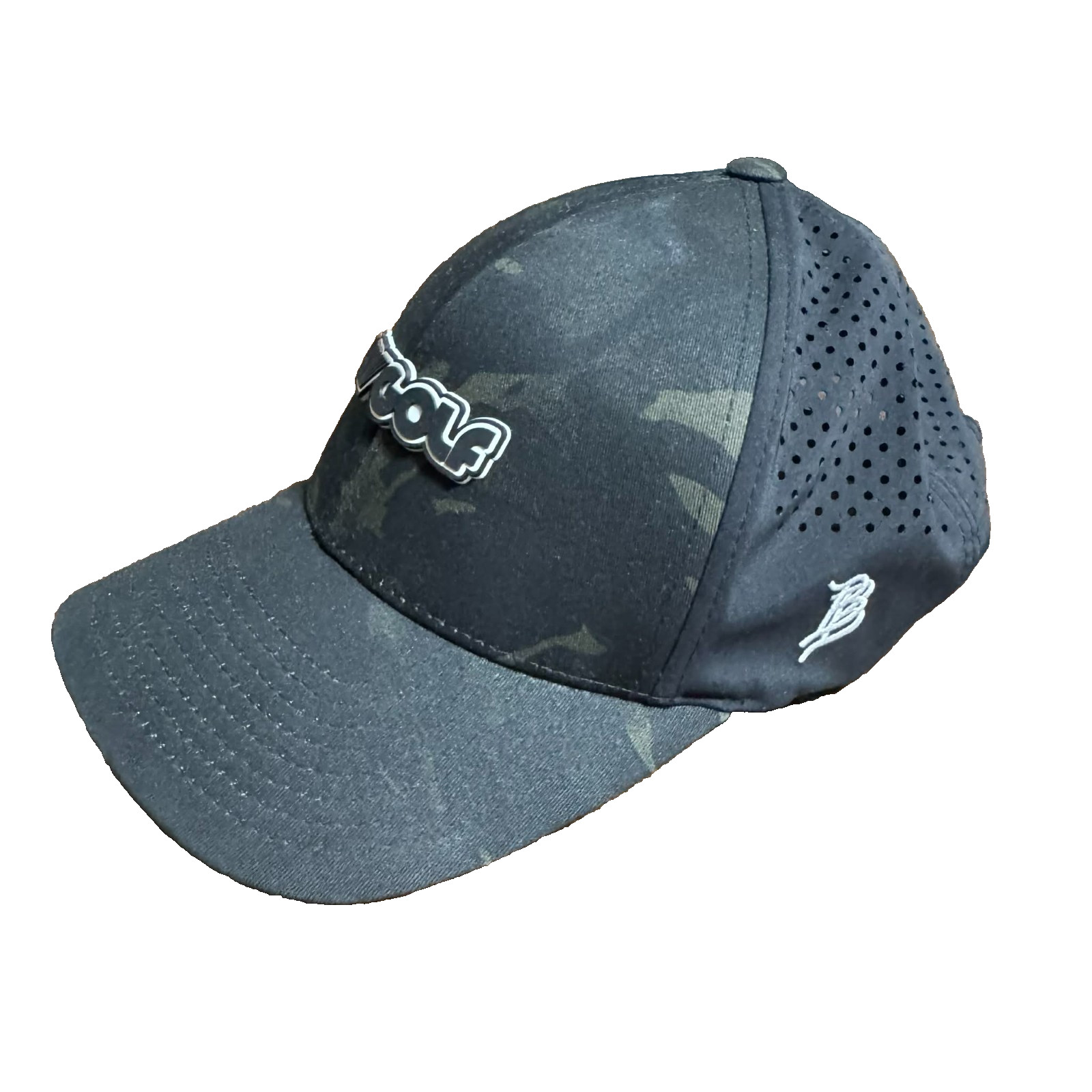 Branded Bills LIV Golf Black Camo Adjustable Hat Style Embroidered Logo