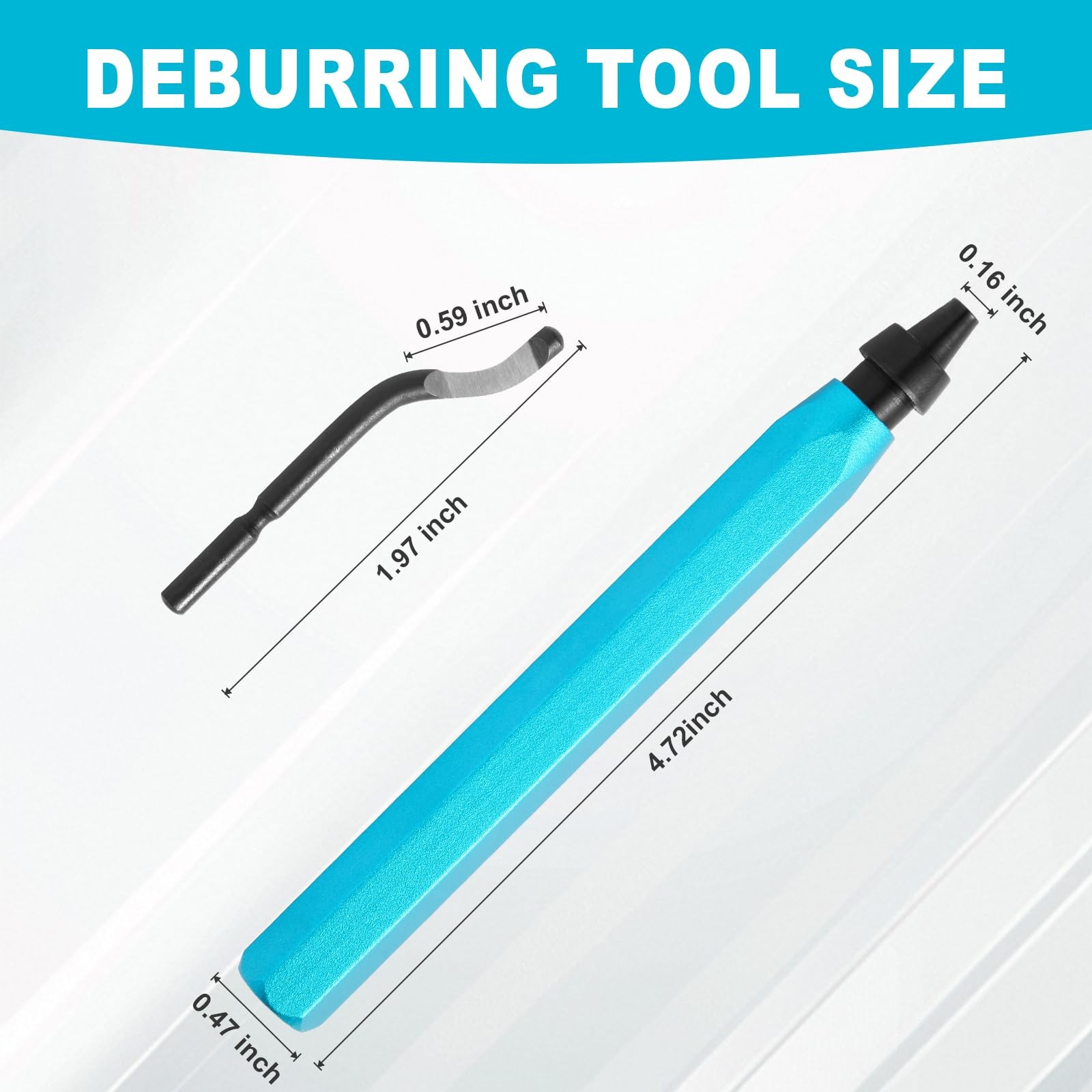 Deburring Tool Set with 11pcs High Speed Steel Swivel Blades, Deburring Tool ...