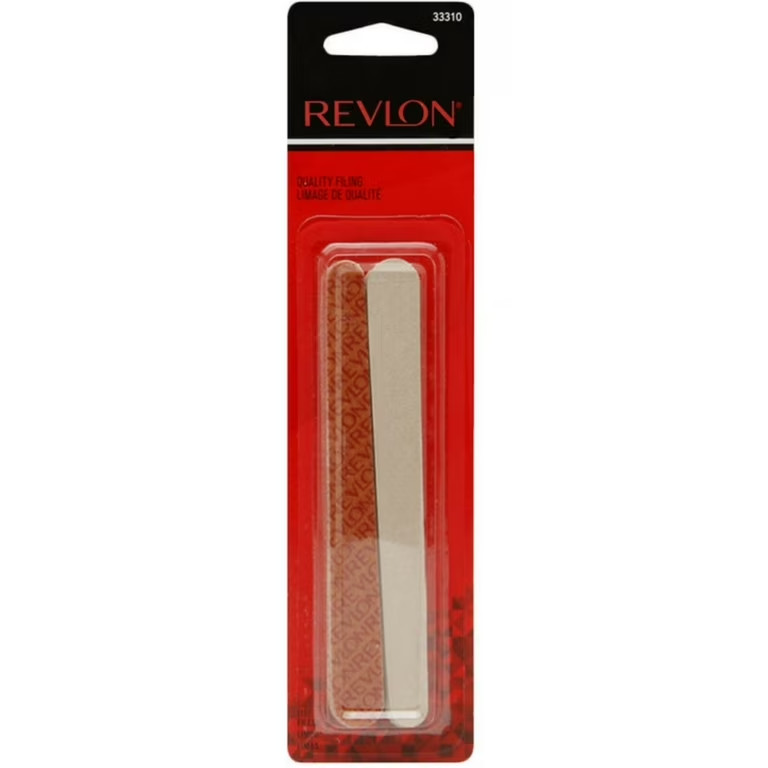 Revlon Compact Emery Boards Nail File Dual Sided Manicure and Pedicure - 10 Pack
