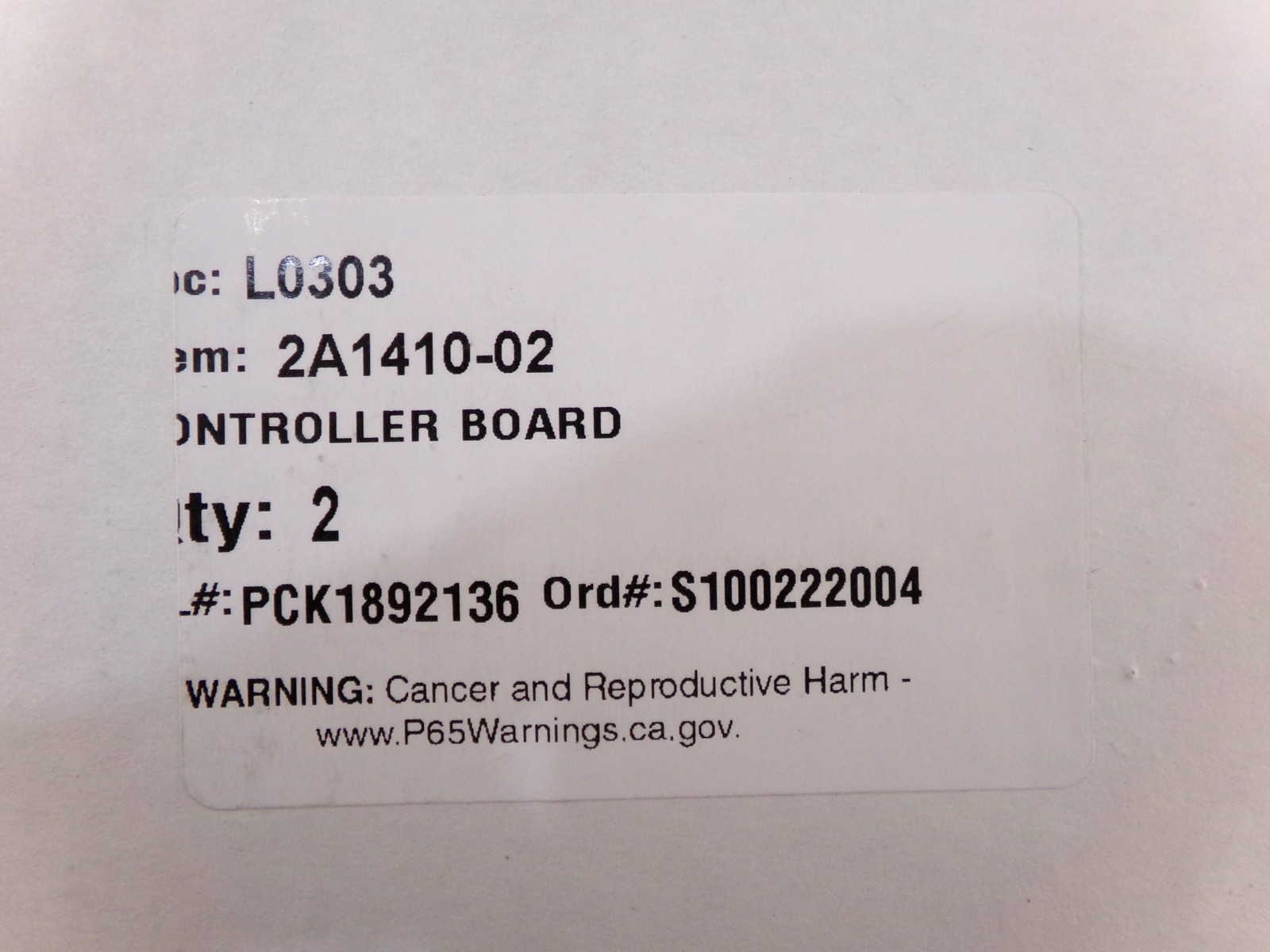 Hoshizaki Controller Board 2A1410-02 - Genuine OEM Replacement Part, New S7